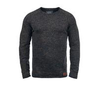 Blend BHDan Herren Strickpullover Feinstrick Pullover mit Rundhalsausschnitt Baumwollmischung Label-Patch Regular fit, Größe:M, Farbe:Burned Orange (73823)