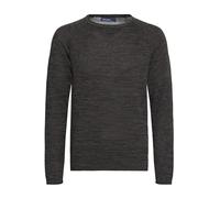 Blend BHDan Herren Strickpullover Feinstrick Pullover mit Rundhalsausschnitt Baumwollmischung Label-Patch Regular fit, Größe:XXL, Farbe:Black (70155)