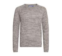 Blend BHDan Herren Strickpullover Feinstrick Pullover mit Rundhalsausschnitt Baumwollmischung Label-Patch Regular fit, Größe:S, Farbe:Zink Mix (70815)