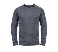Strickfleece-Pullover BLEND "Strickpullover BHDan", Herren, Gr. M, blau (ensign blau), Obermaterial: 50% Baumwolle CO. 50% Polyacryl PAN., Pullover (65997112-M) ensign blau