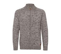 Blend BHDaniri Herren Strickjacke Cardigan Feinstrick mit Stehkragen Reißverschluss Rippbündchen Baumwollmischung Regular fit, Größe:XL, Farbe:Pewter Mix (70817)