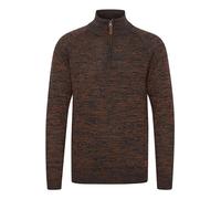 Troyer BLEND "BHDanovan", Herren, Gr. L, burned orange, Feinstrick, 50% Baumwolle, 50% Polyacryl, regular fit, ohne Ausschnitt, Raglanärmel, Pullover Troyer, Strickpullover in MeLange-Optik (50073959-