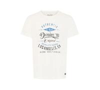 Blend BHDoppler Herren T-Shirt Kurzarm Shirt mit Print Rundhals-Ausschnitt 100% Baumwolle Regular fit, Größe:XL, Farbe:Offwhite (70005)