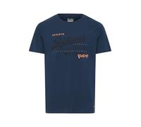 Blend BHDoppler Herren T-Shirt Kurzarm Shirt mit Print Rundhals-Ausschnitt 100% Baumwolle Regular fit, Größe:XL, Farbe:Mood Indigo (74648)