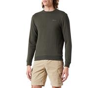 Blend Sweatshirt mit gerippten Abschlüssen Modell 'Downton' in Dunkelgruen, Größe M