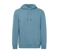 Kapuzensweatshirt BLEND "BHDownton Hood sweatshirt", Herren, Gr. L, blau, Sweatware, Obermaterial: 50% Baumwolle, 50% Polyester, bedruckt, modisch, normal normal, Rundhals, Langarm Bündchen, Sweatshir