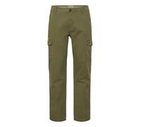 Cargohose BLEND "BHEDNAN cargo pants", Herren, Gr. 38, Länge 32, olive night, Web, 98% Baumwolle, 2% Elasthan, unifarben, normal normal, Hosen, Moderne Cargohose mit Taschen (93614429-38) olive night