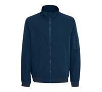 Outdoorjacke BLEND "BHEFI", Herren, Gr. L, marineblaus, 100% Polyester, unifarben, Basic, normal normal, ohne Ausschnitt, Rippbündchen, Jacken, Klassische Bomberjacke mit Stehkragen (59463941-L) marin