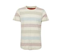 Blend BHEfkin Herren T-Shirt Kurzarm Shirt mit Streifen Rundhals-Ausschnitt Baumwollmischung Regular fit, Größe:XL, Farbe:Rust Red (73830)