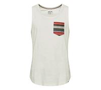 Blend BHElei Herren Tank Top mit Brusttasche Azteken-Muster Abgerundeter Saum Regular Fit, Größe:2XL, Farbe:Egret (110103)