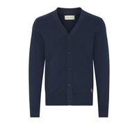Strickjacke BLEND "Strickjacke BHFinex", Herren, Gr. L, blau (marineblaus), Obermaterial: 70% Baumwolle CO recyc.. 30% Polyester Pol. recyc.., Strickjacken Strickjacke (75551702-L) marineblaus