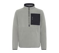 Cardigan BLEND "BHFloren", Herren, Gr. XL, ultimate gray, Fleece, 100% Polyester, unifarben, regular fit, Bündchen, Strickjacken, Gemütliche Fleecejacke (43906905-XL) ultimate gray