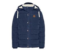 Blend Frederic Herren Winter Jacke Steppjacke Lange Winterjacke gefüttert mit Stehkragen und Abnehmbarer Kapuze und Teddy-Futter, Größe:M, Farbe:Navy (70230)