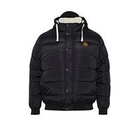 Blend BHFrederico BT Herren Winterjacke Herrenjacke Jacke Big&Tall Blouson mit Kapuze, Rippbündchen und Teddyfutter Regular Fit, Größe:3XL, Farbe:Black (194007)