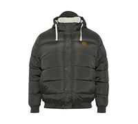 Blend BHFrederico BT Herren Winterjacke Herrenjacke Jacke Big&Tall Blouson mit Kapuze, Rippbündchen und Teddyfutter Regular Fit, Größe:4XL, Farbe:Phantom Grey (194205)