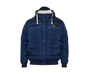 Blend BHFrederico BT Herren Winterjacke Herrenjacke Jacke Big&Tall Blouson mit Kapuze, Rippbündchen und Teddyfutter Regular Fit, Größe:5XL, Farbe:Dress Blues (194024)