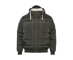 Blend BHFrederico BT Herren Winterjacke Herrenjacke Jacke Big&Tall Blouson mit Kapuze, Rippbündchen und Teddyfutter Regular Fit, Größe:4XL, Farbe:Phantom Grey (194205)