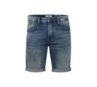 Jeansshorts BLEND "BHGrilitsch", Herren, Gr. XL, US-Größen, denim middleblau, Web, 98% Baumwolle, 2% Elasthan, unifarben, Basic, normal kurz, Jeans Jeansshorts, Stilvolle 5-Pocket-Jeansshorts mit leic