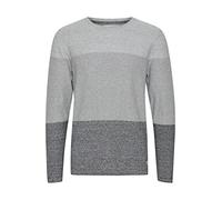 Rundhalspullover BLEND "BHHans", Herren, Gr. S, schwarz, Feinstrick, 60% Baumwolle, 40% Polyester, meliert, regular fit normal, Rundhals, eng, Pullover Rundhalspullover, Stilvoller Feinstrick-Pullover