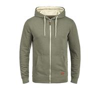 Blend BHHulker Herren Sweatjacke Kapuzenjacke Hoodie mit Kapuze Reißverschluss Kängurutasche Baumwollmischung Regular fit, Größe:3XL, Farbe:Ivy Green (77026)