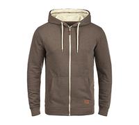 Blend BHHulker Herren Sweatjacke Kapuzenjacke Hoodie mit Kapuze Reißverschluss Kängurutasche Baumwollmischung Regular fit, Größe:XL, Farbe:Mocca Mix (70816)