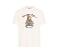 Rundhalsshirt BLEND "Rundhalsshirt BHIRVING", Herren, Gr. L, beige (vanilla ice), Obermaterial: 100% Baumwolle CO., Shirts Rundhalsshirt (10445967-L) vanilla ice