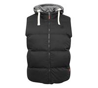 Blend BHJens BT Herren Outdoor-Weste Dick Gepaddete Mit Sweat-Kapuze Regular Fit Big&Tall, Größe:5XL, Farbe:Black (194007)