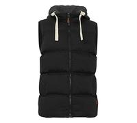 Blend BHJens Herren Weste Steppweste Outdoor Weste mit Kapuze Stehkragen Eingrifftaschen Regular fit, Größe:L, Farbe:Black (70155)
