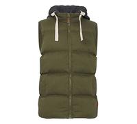 Blend BHJens Herren Weste Steppweste Outdoor Weste mit Kapuze und Stehkragen, Größe:S, Farbe:Dusty Green (70595)