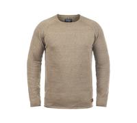 Blend John Herren Strickpullover Feinstrick Pullover Mit Rundhals Und Melierung Aus 100% Baumwolle, Größe:XXL, Farbe:Beige Brown (71509)