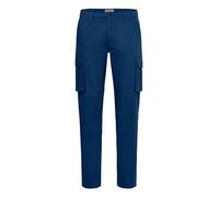 Cargohose BLEND "BHKallen", Herren, Gr. 36, Länge 34, marineblaus, Web, 99% Baumwolle, 1% Elasthan, unifarben, Basic, normal lang, Hosen Cargohose, Moderne Cargohose mit Taschen (20587959-36) marinebl