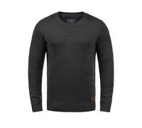 Blend BHLars Herren Strickpullover Feinstrick Pullover mit Rundhals-Ausschnitt Baumwollmischung Regular fit, Größe:L, Farbe:Charcoal (70818)