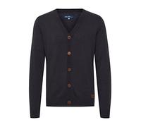 Blend BHLennard Herren Strickjacke Cardigan Feinstrick mit V-Ausschnitt Knopfleiste Baumwollmischung Regular fit, Größe:3XL, Farbe:Navy (70230)
