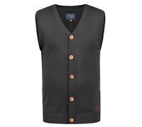 Blend BHLennardo Herren Pullunder Feinstrick Weste, 2XL, Charcoal (70818)