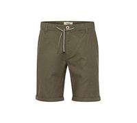 Blend BHLenno Herren Leinenshorts Kurze Leinenhose Bermuda mit Leinenmix Eingrifftaschen Baumwollmischung Regular fit, Größe:M, Farbe:Dusty Olive (180515)