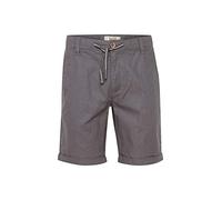 Blend BHLenno Herren Leinenshorts Kurze Leinenhose Bermuda mit Leinenmix Eingrifftaschen Baumwollmischung Regular fit, Größe:3XL, Farbe:Granite (70147)