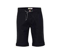 Blend BHLenno Herren Leinenshorts Kurze Leinenhose Bermuda mit Leinenmix Eingrifftaschen Baumwollmischung Regular fit, Größe:S, Farbe:Black (70155)