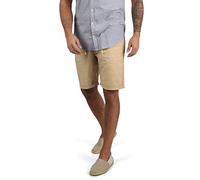 Shorts BLEND "BHLias", Herren, Gr. XXL, US-Größen, beige (chalk stone), 55% Leinen, 45% Baumwolle, unifarben, regular fit kurz, Hosen Shorts, Chino Shorts aus Leinenmix (87036241-XXL) chalk stone