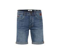 Blend BHMartels Herren Jeans Shorts Kurze Denim Hose mit Destroyed-Optik und Stretch Slim Fit, Größe:M, Farbe:Denim Lightblue (76200)