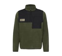 Cardigan BLEND "BHMasi", Damen, Gr. M, marineblaus, Fleece, 100% Polyester, normal normal, hoch geschlossener Ausschnitt, elastischer Bund, Strickjacken, Modische Troyer-Fleecepullover mit Reißverschl