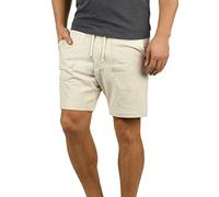 Sweatshorts BLEND "BHMulker", Herren, Gr. XXL, US-Größen, beige (sand mix), Sweatware, 70% Baumwolle, 30% Polyester, unifarben, regular fit kurz, Hosen, Kurze Hose mit Kontrastkordeln (21597343-XXL) s