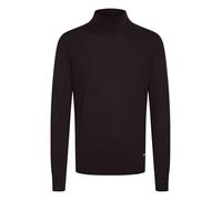 Blend BHMwedat Herren Rollkragenpullover Pullover mit Rollkragen Rippbündchen Label-Details Regular fit, Größe:XL, Farbe:Black (194007)
