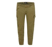 Cargohose BLEND "Cargohose BHNAN Big & Tall", Herren, Gr. 48, Länge 34, grün (martini olive), Obermaterial: 98% Baumwolle CO. 2% Elasthan EL., Hosen Cargohose (66390062-48) martini olive