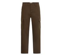 Cargohose BLEND "BHNATAN CARGO", Herren, Gr. 30, Länge 32, slate schwarz, Twill, 98% Baumwolle, 2% Elasthan, unifarben, Basic, weit normal, Hosen, Moderne Cargohose mit Taschen (13857155-30) slate sch