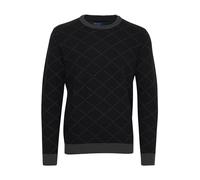 Blend BHNison Herren Strickpullover Feinstrick Pullover aus 100% Baumwolle, Größe:M, Farbe:Black (194007)