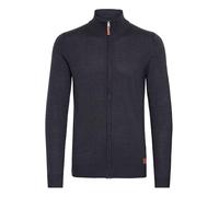 Blend BHNorman Herren Strickjacke Cardigan Feinstrick Pullover mit Stehkragen Reißverschluss Rippbündchen Baumwollmischung Regular fit, Größe:L, Farbe:Navy (70230)