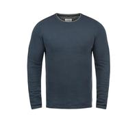 Rundhalspullover BLEND "Rundhalspullover BHOdin", Herren, Gr. L, blau (mood indigo blau), Obermaterial: 100% Baumwolle CO., Pullover Rundhalspullover (38390935-L) mood indigo blau