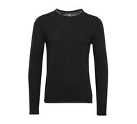 Blend Odin Herren Strickpullover Feinstrick Pullover Mit Rundhals Aus 100% Baumwolle, Größe:L, Farbe:Black (70155)