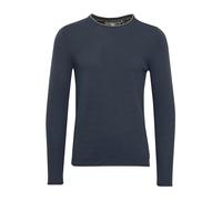 Blend BHOdin Herren Strickpullover Feinstrick Pullover mit Rundhals-Ausschnitt Baumwollmischung Regular fit, Größe:M, Farbe:Mood Indigo (74648)