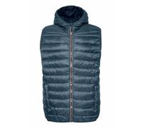 Blend BHOuterwear Herren Weste Steppweste Outdoor Weste mit Kapuze Reißverschluss Eingrifftaschen Regular fit, Größe:L, Farbe:Orion Blue (194229)